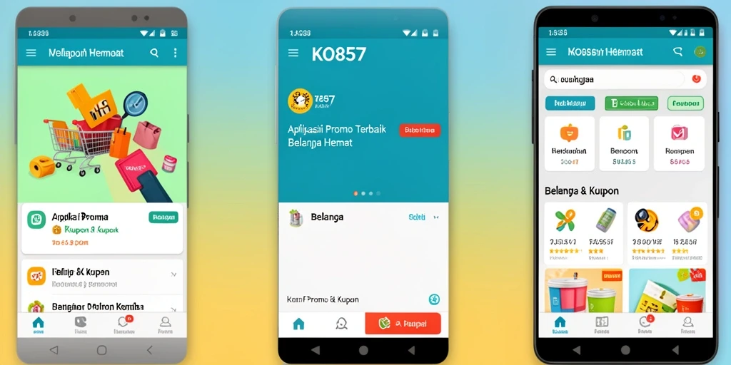 Tampilan antarmuka KO857 yang ramah pengguna dan fungsional untuk Promo & Kupon.