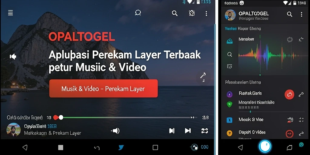 Antarmuka OPALTOGEL yang sederhana dan efisien dalam merekam layar.
