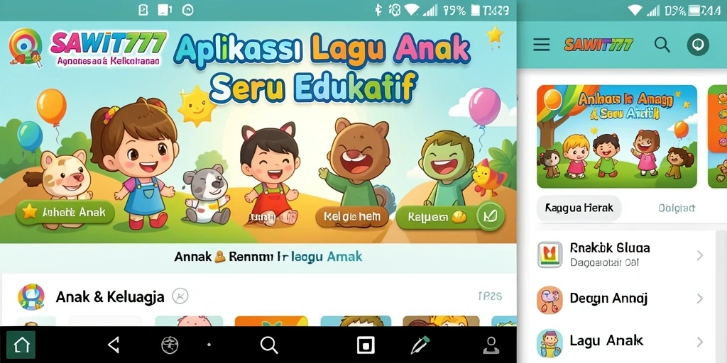 Tampilan antarmuka SAWIT777 yang menarik dan mudah dipahami oleh anak-anak.