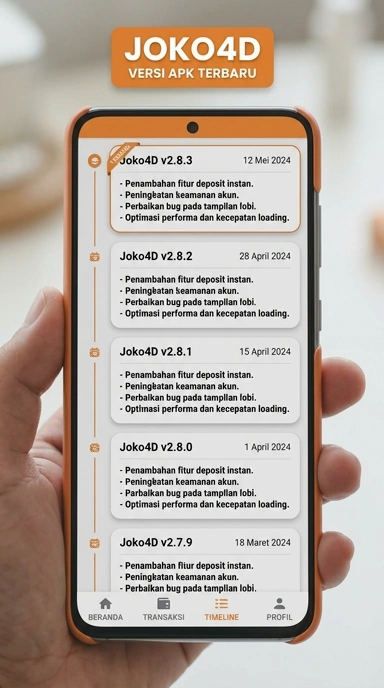 Riwayat Versi APK joko4d untuk Pengguna Android